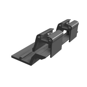 Ārējais savienojums RAIL melns anodēts